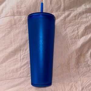 Blue Starbucks cup